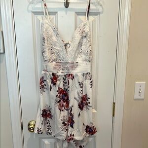 Cupshe Vibrant Floral Beachwear romper
